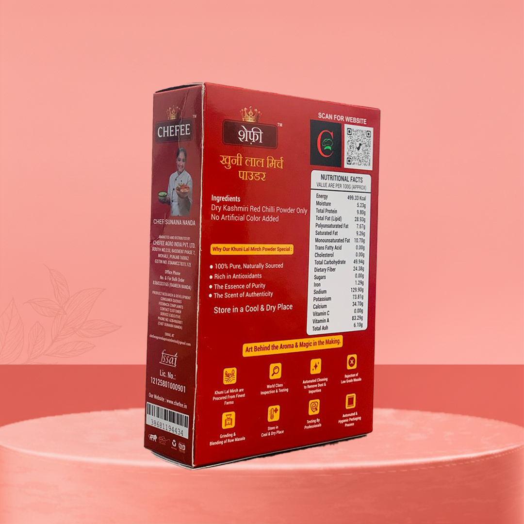 Chefee Khuni Lal Mirch – Bold Red Chilli Powder
