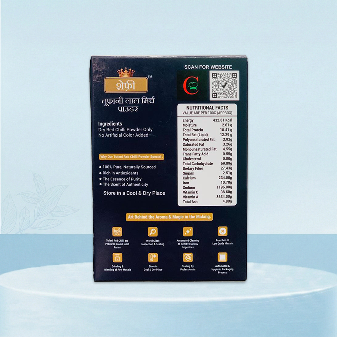Chefee Tufani Red Chilli Masala – Powerful Heat Spice