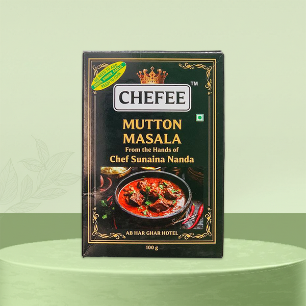 Chefee Mutton Masala – Authentic Bone-in Mutton Curry Spice (No Onion-Garlic)