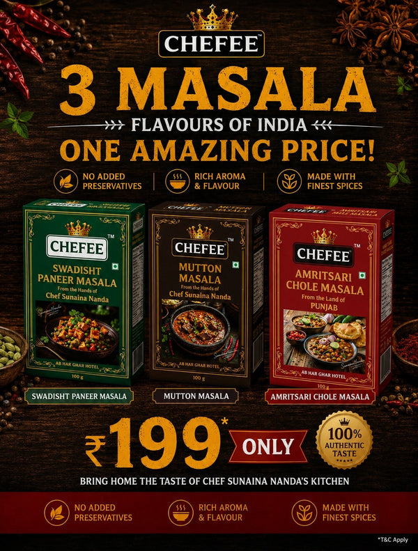 Amritsari Chole masala + Mutton Masala + Swadisht Paneer Masala