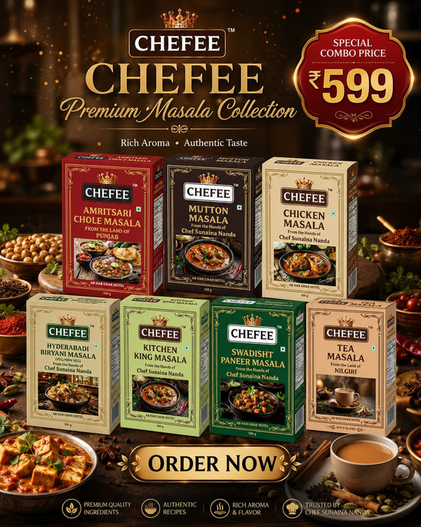 Amritsari Chole Masala + Mutton Masala + Chicken Masala + Hyderabadi Biryani  Masala + Kitchen King Masala + Swadisht Paneer Masala + Tea Masala