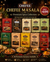 Amritsari Chole Masala + Mutton Masala + Chicken Masala + Hyderabadi  Biryani Masala + Kitchen King Masala + Swadisht Paneer Masala + Royal Garam  Masala + Tea Masala + Khuni Lal Mirch + Royal Turmeric
