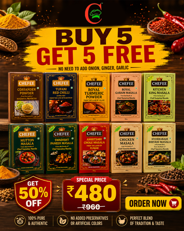Chefee Complete Masala Combo – 10 Bestselling Spices (Value Pack)