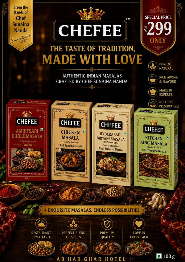 Amritsari Chole Masala + Chicken Masala + Hyderabadi Biryani Masala + Kitchen  King Masala