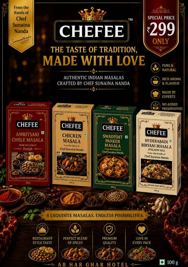 Amritsari Chole masala + Chicken Masala + Hyderabadi Biryani Masala + Swadisht  Paneer Masala