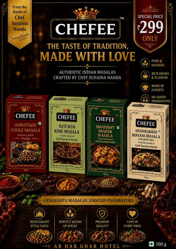 Amritsari Chole Masala + Hyderabadi Biryani Masala + Kitchen King Masala + Swadisht Paneer Masala
