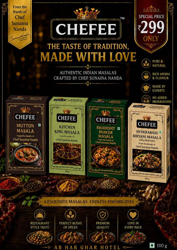 Mutton Masala + Hyderabadi Biryani Masala + Kitchen King Masala + Swadisht  Paneer Masala