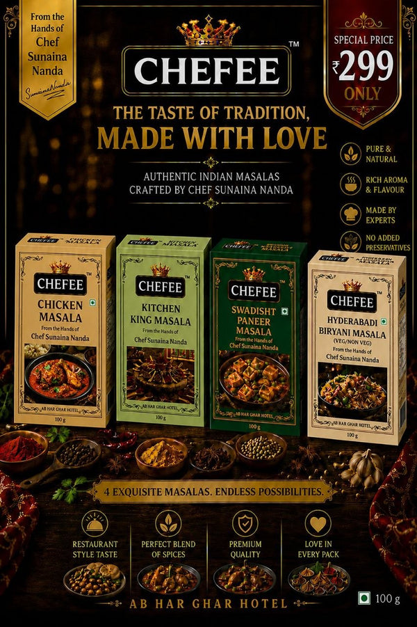 Chicken Masala + Hyderabadi Biryani Masala +Kitchen King Masala + Swadisht  Paneer Masala